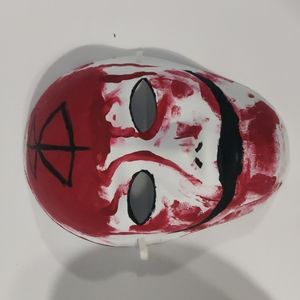 hand painted OOAK runic horror creepy mask